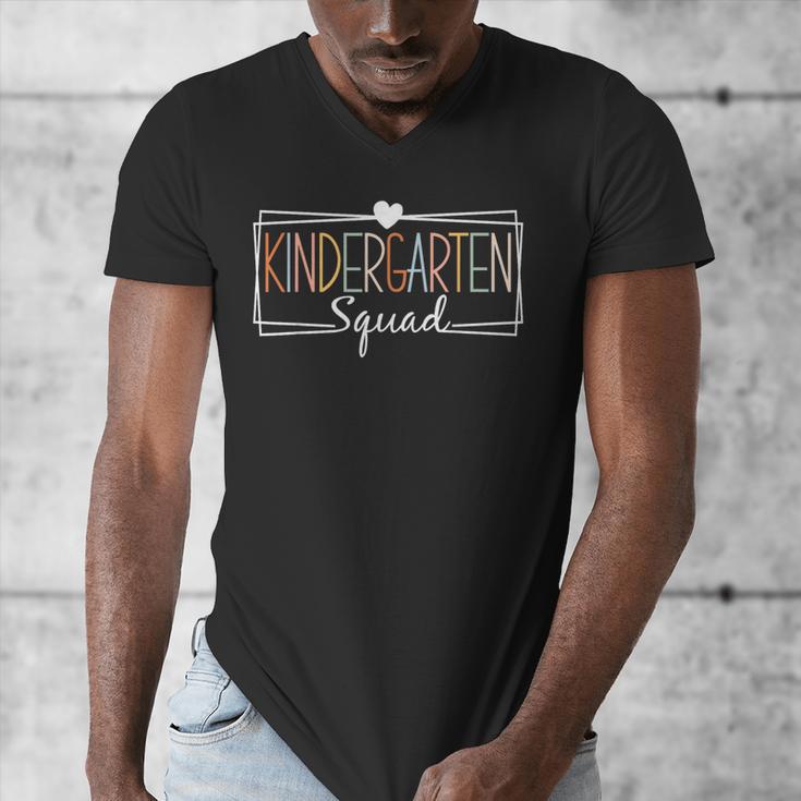 Kindergarten Squad Teachers Kids Kindergarten Back To School Men's V-Neck T-Shirt, funny design Kindergarten Squad Teachers Kids Kindergarten Back To School Men's V-Neck T-Shirt, funny design