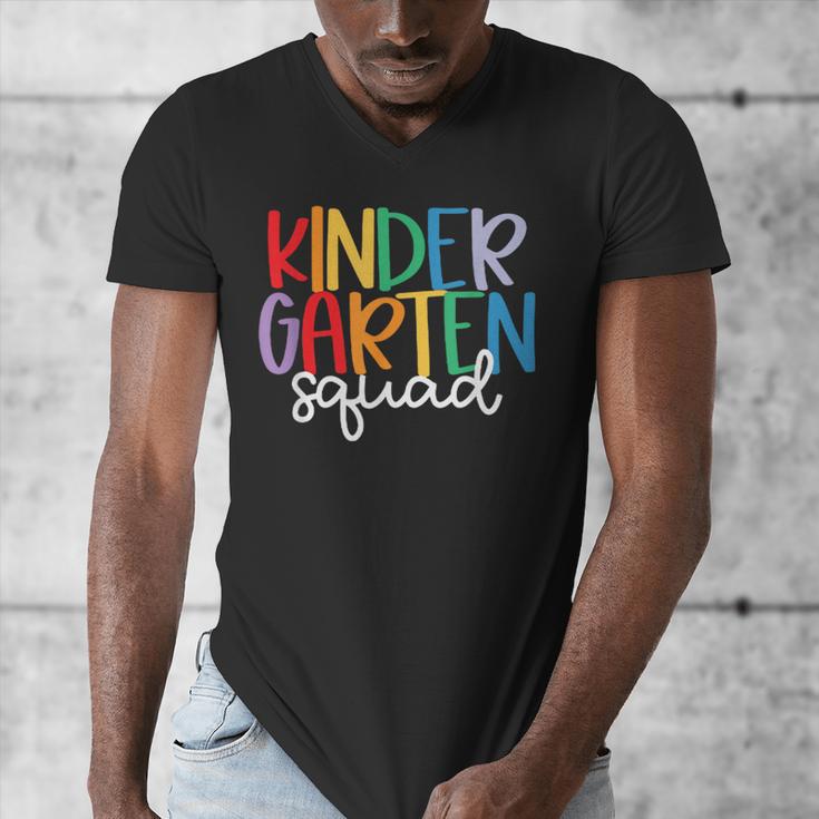 Kindergarten Squad Team Crew Teacher Back To School Men's V-Neck T-Shirt, funny design Kindergarten Squad Team Crew Teacher Back To School Men's V-Neck T-Shirt, funny design