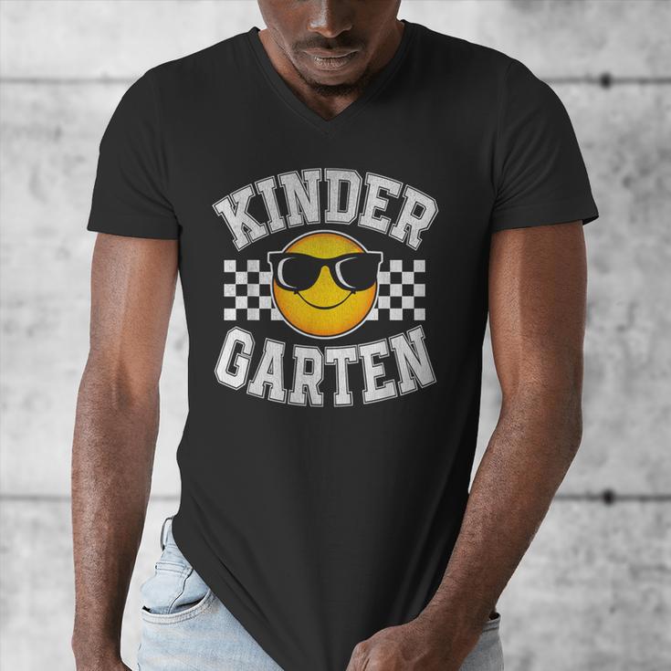 Kindergarten Teacher First Day Of Kinder Back To School Men's V-Neck T-Shirt, funny design