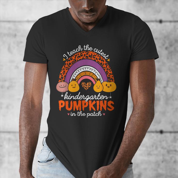 Kindergarten Teacher Pumpkin Patch Cute Men's V-Neck T-Shirt, funny design Kindergarten Teacher Pumpkin Patch Cute Men's V-Neck T-Shirt, funny design