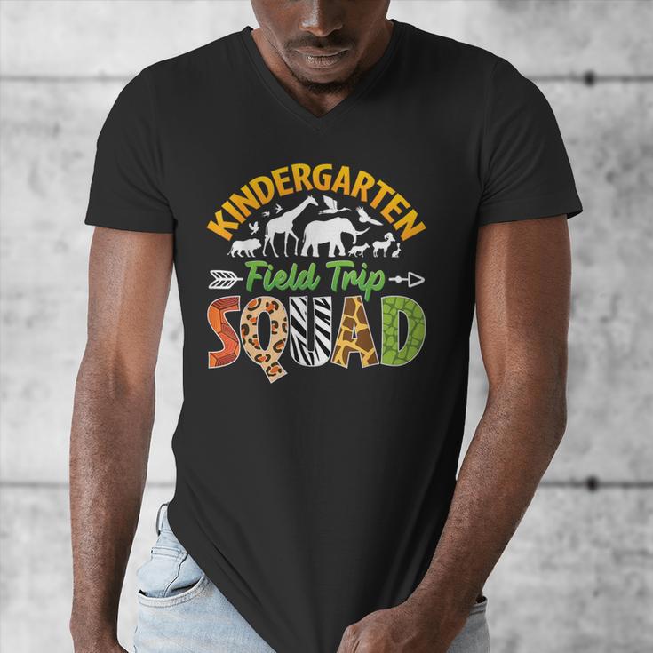 Kindergarten Zoo Field Trip Squad Matching Teacher Students Men's V-Neck T-Shirt, funny design Kindergarten Zoo Field Trip Squad Matching Teacher Students Men's V-Neck T-Shirt, funny design