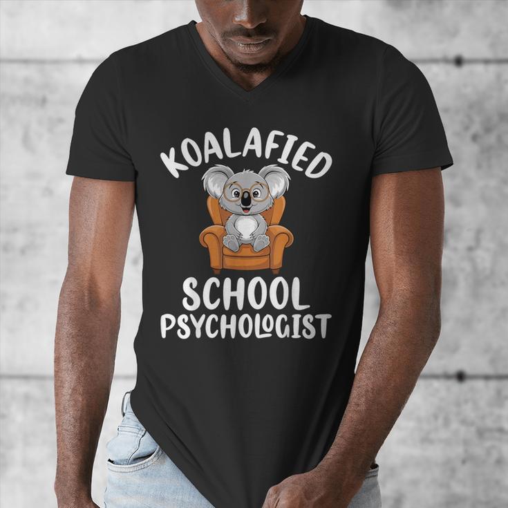 Koalafied School Psychologist Koala Lover Psychology Teacher Men's V-Neck T-Shirt, funny design Koalafied School Psychologist Koala Lover Psychology Teacher Men's V-Neck T-Shirt, funny design
