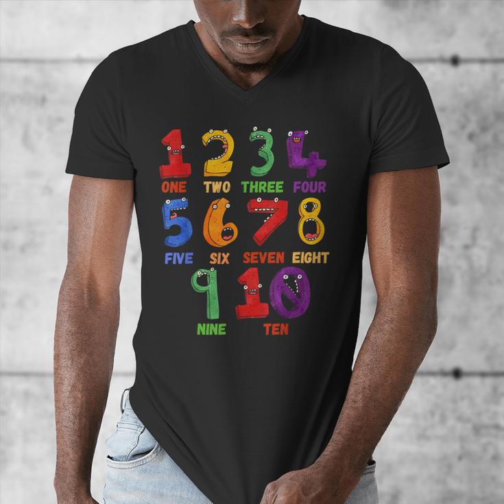 Learning Math Numbers Counting Back To School Teacher For Men Women Girls Kids Men's V-Neck T-Shirt, funny design Learning Math Numbers Counting Back To School Teacher For Men Women Girls Kids Men's V-Neck T-Shirt, funny design
