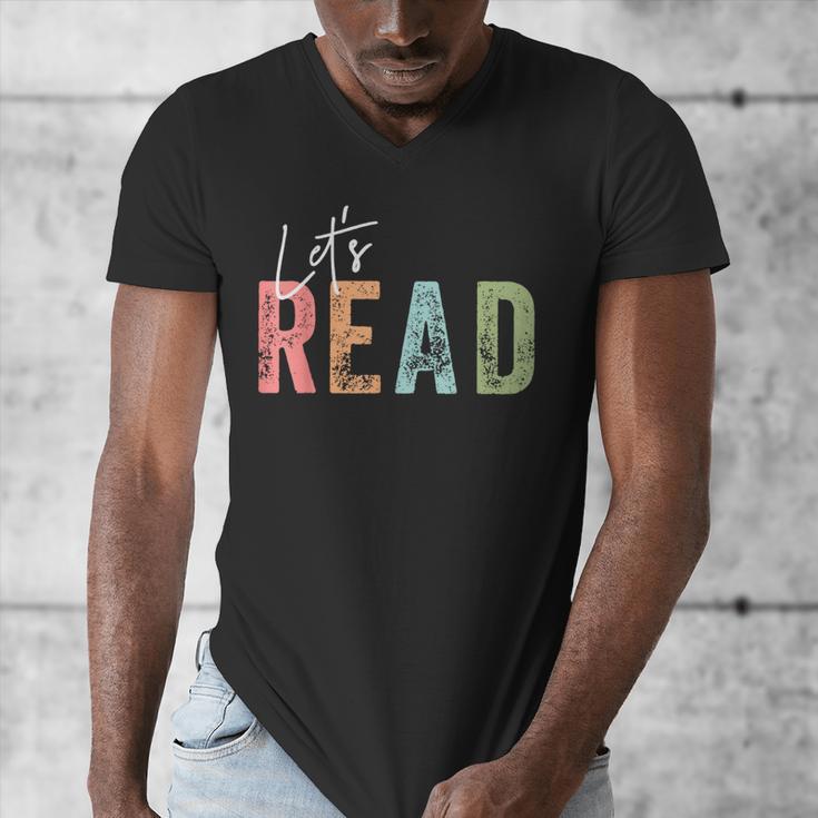 Let's Read Book Nerd Reading Book Lover Librarian Teacher Men's V-Neck T-Shirt, funny design Let's Read Book Nerd Reading Book Lover Librarian Teacher Men's V-Neck T-Shirt, funny design