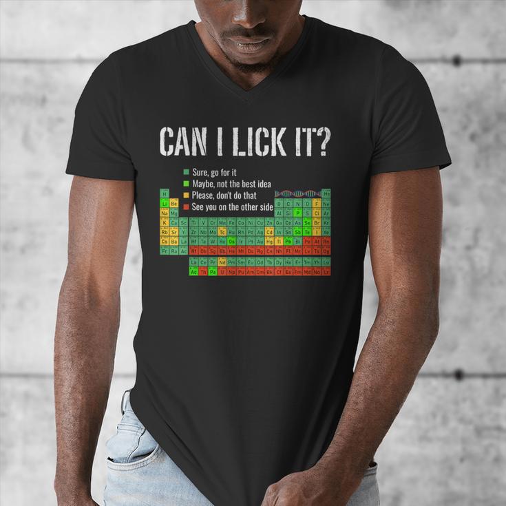 Can I Lick It Periodic Table Science Teacher Student Men's V-Neck T-Shirt, Science Teacher Gifts, funny design Can I Lick It Periodic Table Science Teacher Student Men's V-Neck T-Shirt, Science Teacher Gifts, funny design
