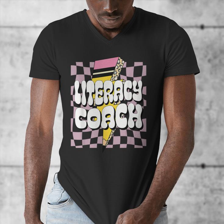 Literacy Coach Reading Specialist Facilitator Lead Teacher Men's V-Neck T-Shirt, funny design Literacy Coach Reading Specialist Facilitator Lead Teacher Men's V-Neck T-Shirt, funny design