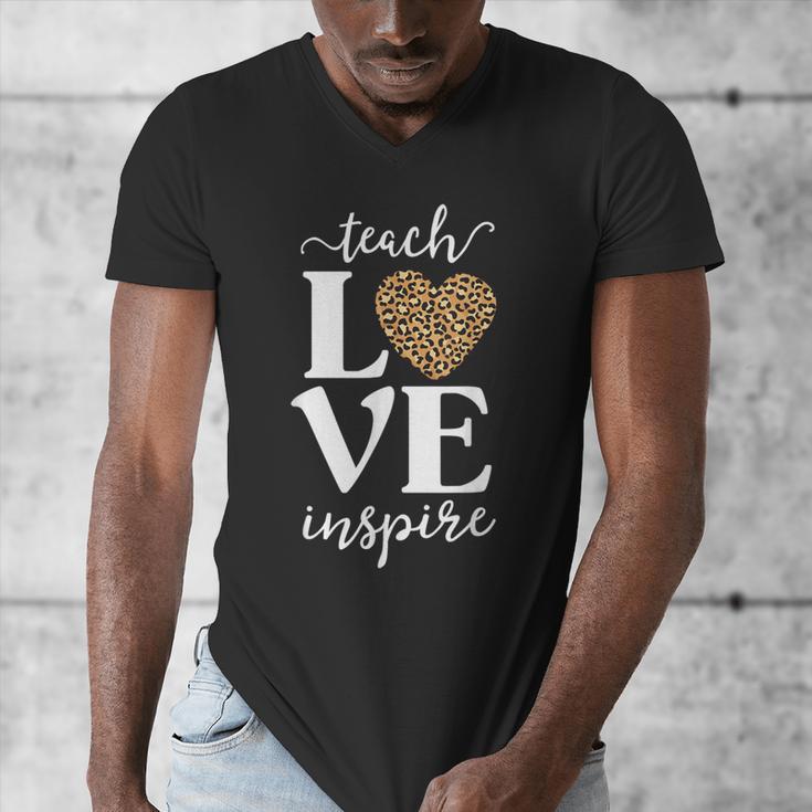 Love Leopard Print Teacher Cheetah School Inspire Teach Men's V-Neck T-Shirt, funny design Love Leopard Print Teacher Cheetah School Inspire Teach Men's V-Neck T-Shirt, funny design