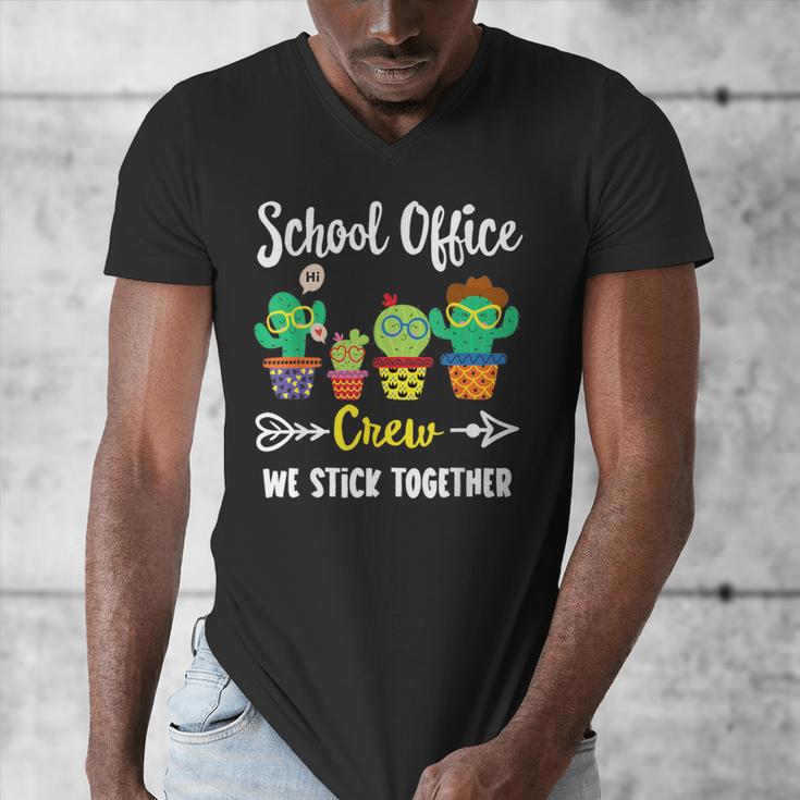 Matching Teacher Back To School School Office Crew Cactus Team School Office Squad Men's V-Neck T-Shirt, funny design Matching Teacher Back To School School Office Crew Cactus Team School Office Squad Men's V-Neck T-Shirt, funny design