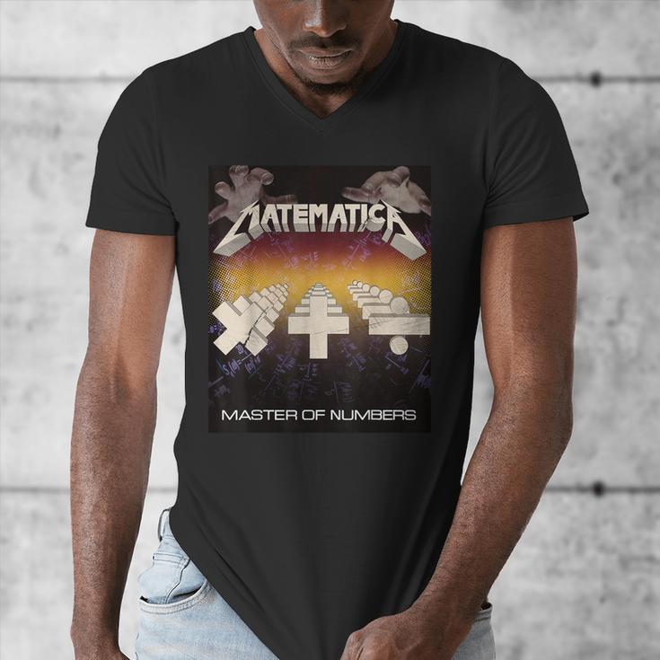 Matematica Master Of Numbers Math Teachers Puppets Parody Men's V-Neck T-Shirt, funny design Matematica Master Of Numbers Math Teachers Puppets Parody Men's V-Neck T-Shirt, funny design