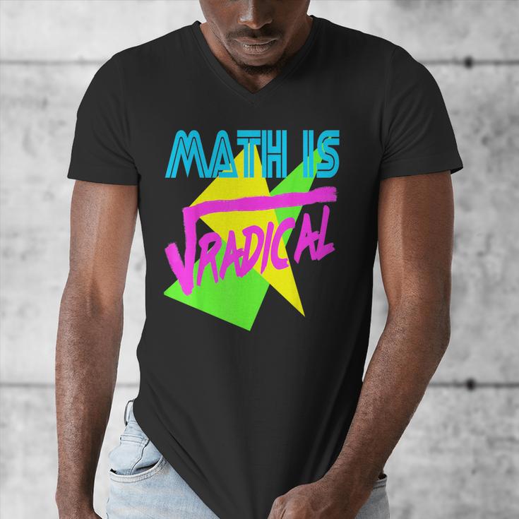 Math Is Radical Retro 80s Vintage Algebra Teacher Men's V-Neck T-Shirt, funny design Math Is Radical Retro 80s Vintage Algebra Teacher Men's V-Neck T-Shirt, funny design