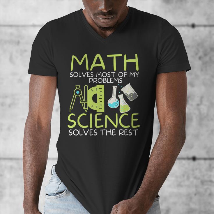 Math Solves Most Of My Problems Science Math Science Teacher Men's V-Neck T-Shirt, Science Teacher Gifts, funny design Math Solves Most Of My Problems Science Math Science Teacher Men's V-Neck T-Shirt, Science Teacher Gifts, funny design