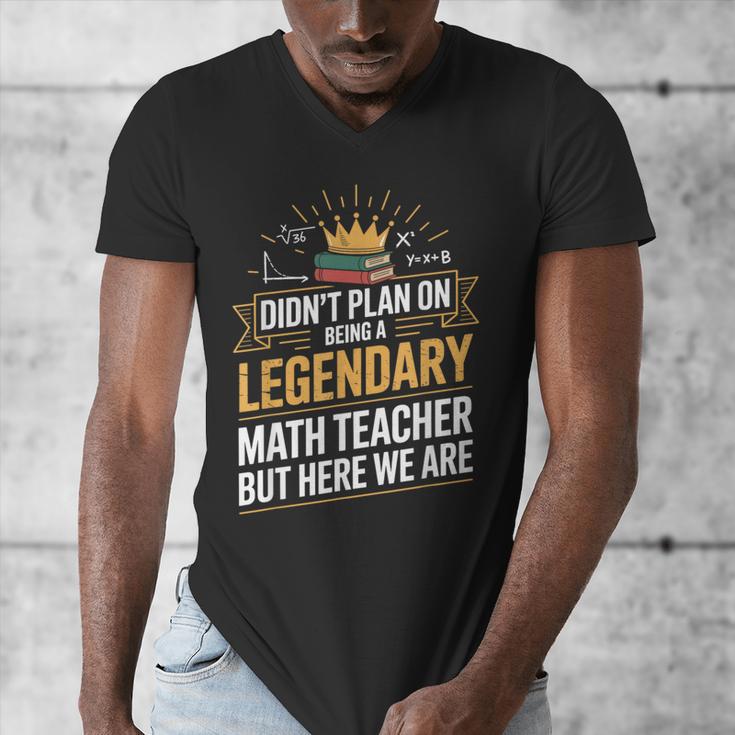Math Teacher For Algebra Lovers Mathematics Men's V-Neck T-Shirt, funny design
