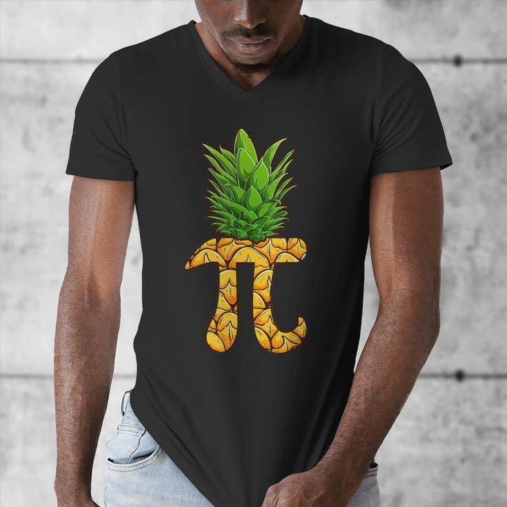 Math Teacher Hawaiian Shirts Pineapple Pi Day Symbol Men's V-Neck T-Shirt, funny design Math Teacher Hawaiian Shirts Pineapple Pi Day Symbol Men's V-Neck T-Shirt, funny design