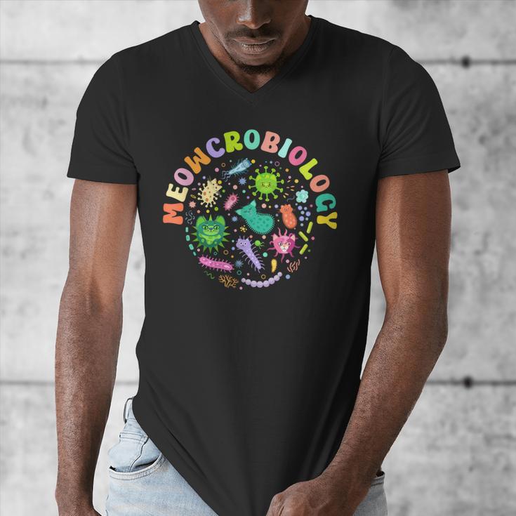 Meowcrobiology Cats Microbiology Science Teacher Men's V-Neck T-Shirt, Science Teacher Gifts, funny design Meowcrobiology Cats Microbiology Science Teacher Men's V-Neck T-Shirt, Science Teacher Gifts, funny design