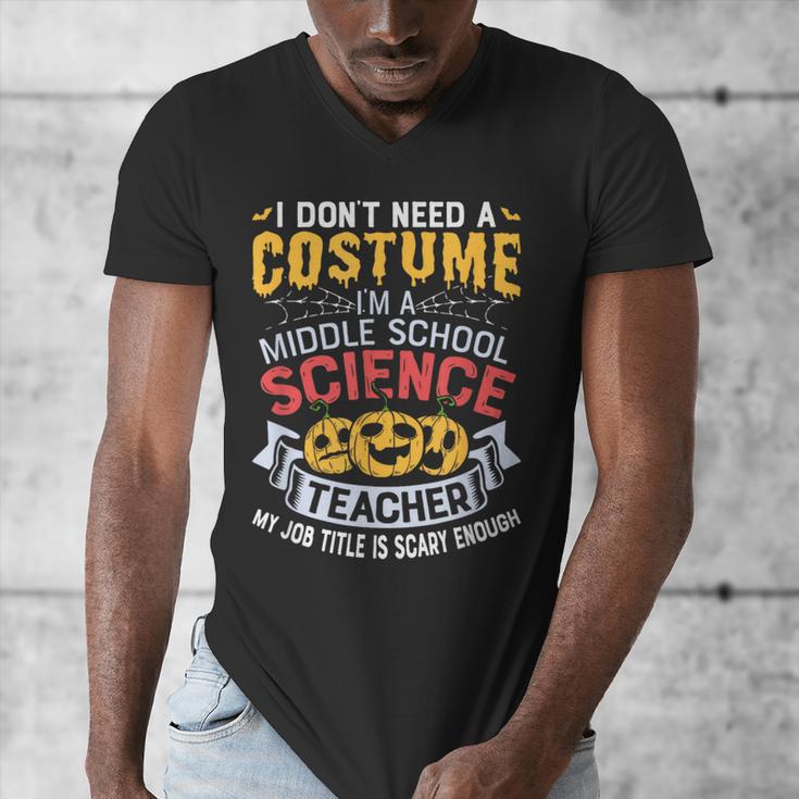 Middle School Science Teacher Halloween Costume For Men Women Men's V-Neck T-Shirt, Science Teacher Gifts, funny design Middle School Science Teacher Halloween Costume For Men Women Men's V-Neck T-Shirt, Science Teacher Gifts, funny design