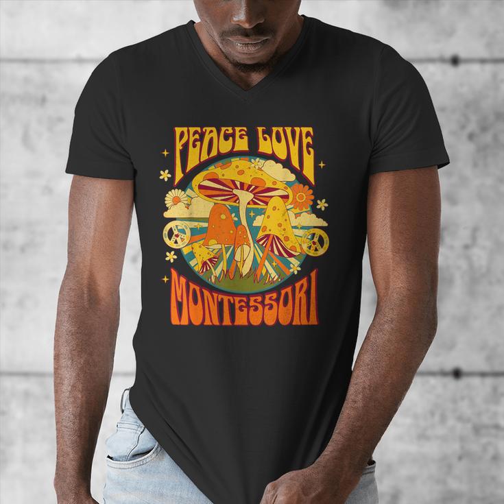 Montessori School Montessori Teacher Peace Love Montessori For Men Women Men's V-Neck T-Shirt, funny design Montessori School Montessori Teacher Peace Love Montessori For Men Women Men's V-Neck T-Shirt, funny design