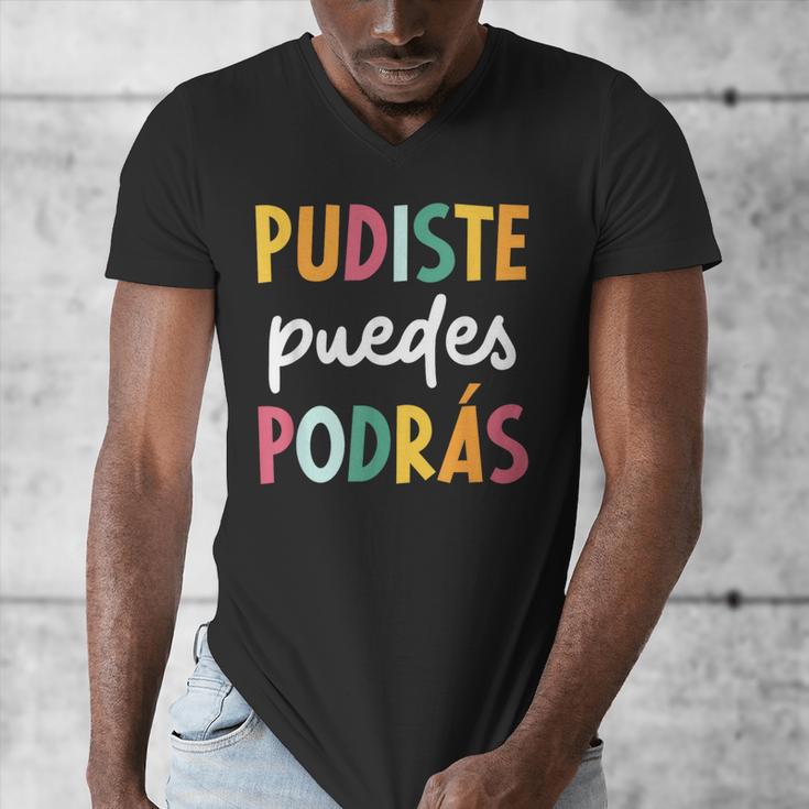 Multilingual Hispanic Heritage Spanish Teacher Maestra Men's V-Neck T-Shirt, funny design