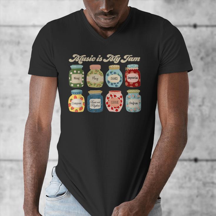 Music Is My Jam Back To School Music Teacher Specials Team Men's V-Neck T-Shirt, funny design Music Is My Jam Back To School Music Teacher Specials Team Men's V-Neck T-Shirt, funny design