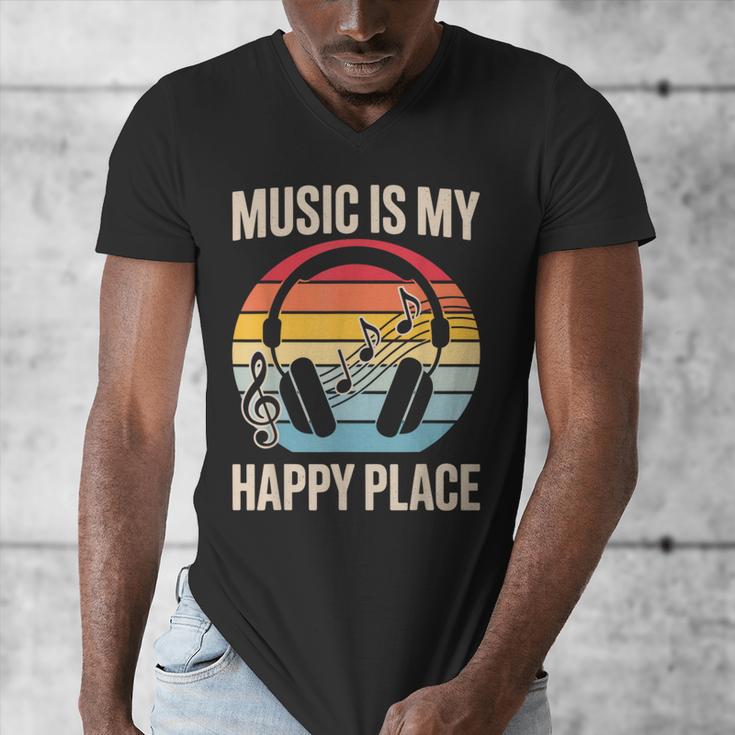 Music For Men Women Music Teacher Music Lover Men's V-Neck T-Shirt, funny design