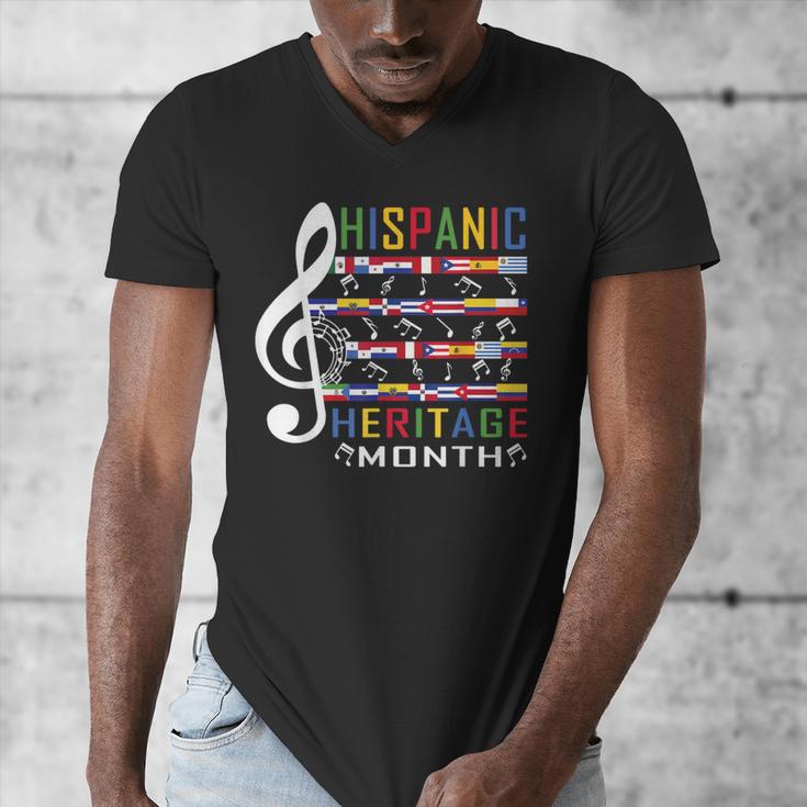 Music Teacher Kid National Hispanic Heritage Month Men's V-Neck T-Shirt, funny design Music Teacher Kid National Hispanic Heritage Month Men's V-Neck T-Shirt, funny design