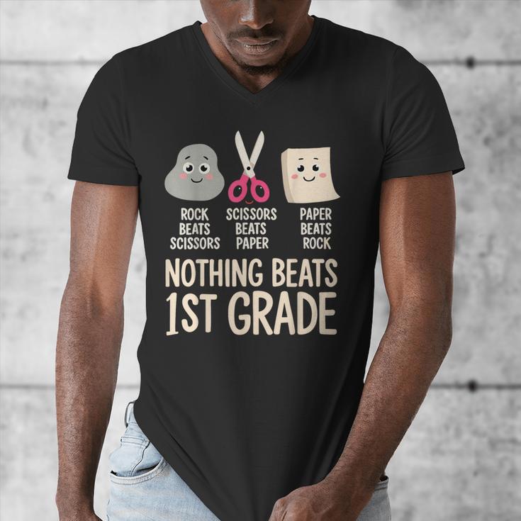 Nothing Beats 1st Grade Back To School Kids Teachers Men's V-Neck T-Shirt, funny design Nothing Beats 1st Grade Back To School Kids Teachers Men's V-Neck T-Shirt, funny design