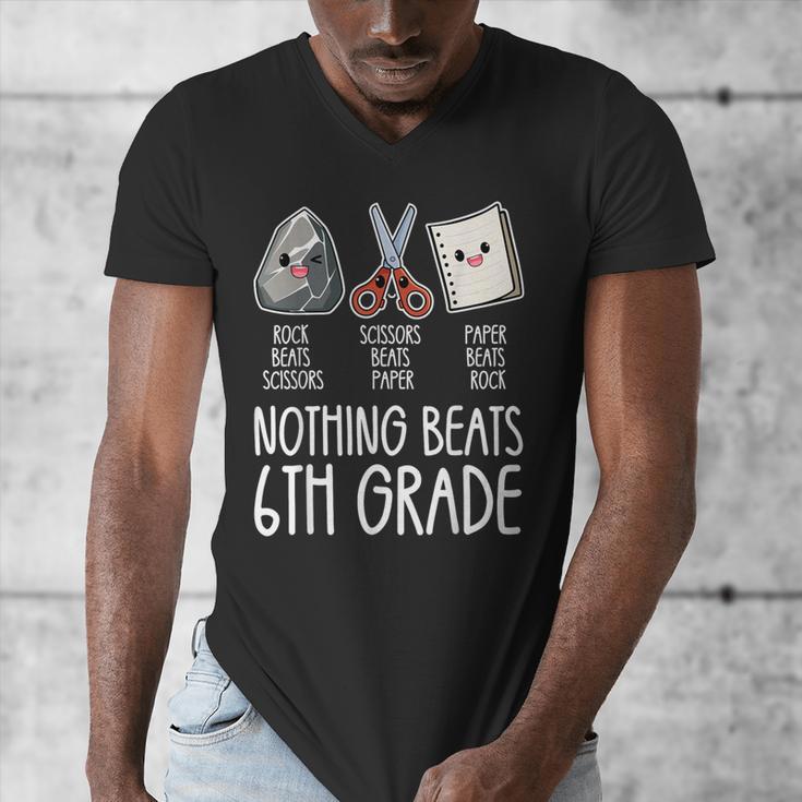 Nothing Beats 6th Grade Back To School Kids Teachers Men's V-Neck T-Shirt, funny design Nothing Beats 6th Grade Back To School Kids Teachers Men's V-Neck T-Shirt, funny design