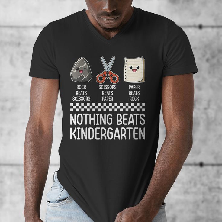 Nothing Beats Kindergarten Back To School Kids Teacher Men's V-Neck T-Shirt, funny design Nothing Beats Kindergarten Back To School Kids Teacher Men's V-Neck T-Shirt, funny design