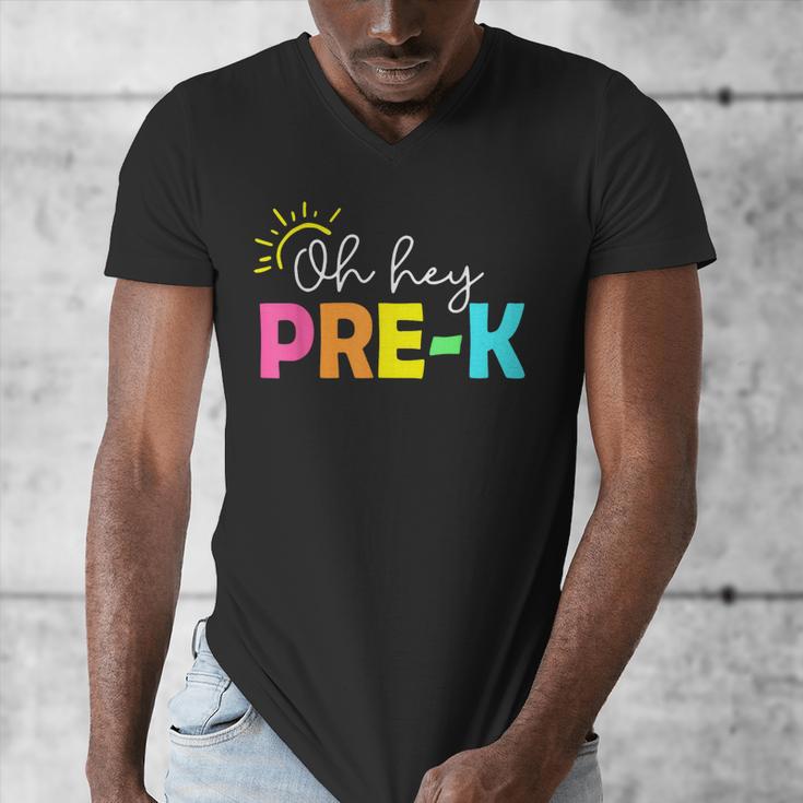 Oh Hey Pre-k Shirt Back To School Teachers Students Men's V-Neck T-Shirt, funny design