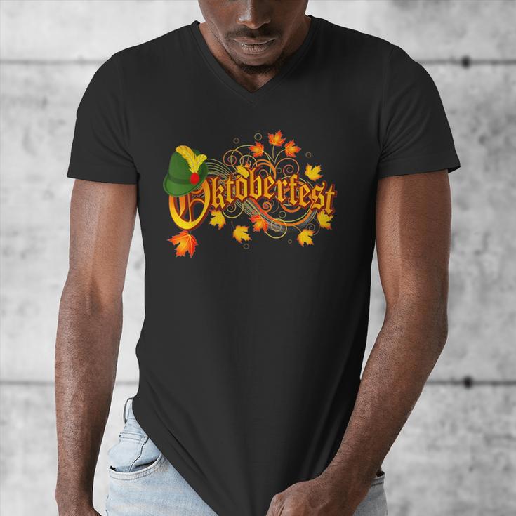 Oktoberfest German Beer Festival October Men's V-Neck T-Shirt, funny design