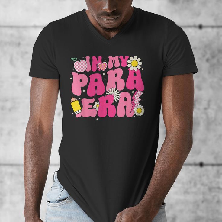 In My Para Era Teacher Back To School First Day Of School Men's V-Neck T-Shirt, funny design In My Para Era Teacher Back To School First Day Of School Men's V-Neck T-Shirt, funny design