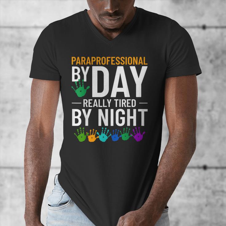 Paraprofessional Educator Teacher Para Classroom Assistant Men's V-Neck T-Shirt, funny design Paraprofessional Educator Teacher Para Classroom Assistant Men's V-Neck T-Shirt, funny design