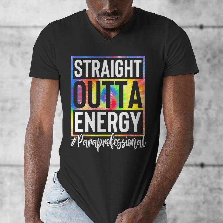 Paraprofessional Straight Outta Energy Teacher Life For Men Women Men's V-Neck T-Shirt, funny design Paraprofessional Straight Outta Energy Teacher Life For Men Women Men's V-Neck T-Shirt, funny design