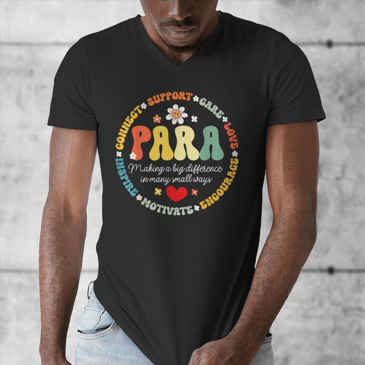 Paras Make It Possible Paraprofessional Teacher Assistant Men's V-Neck T-Shirt, funny design Paras Make It Possible Paraprofessional Teacher Assistant Men's V-Neck T-Shirt, funny design