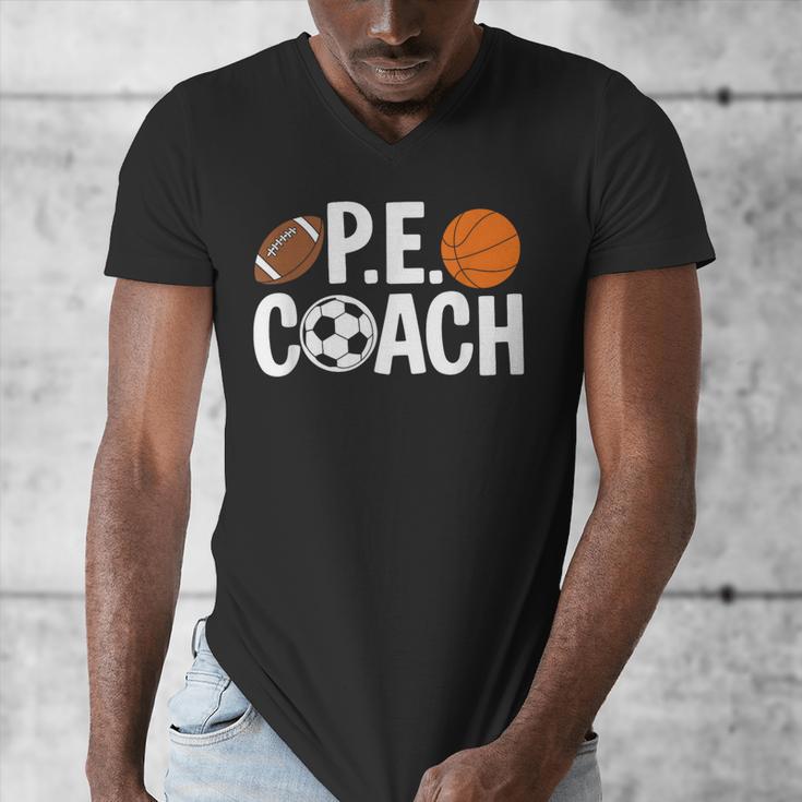 PE Gym Teacher Quotes School Class Instructor And Coach Men's V-Neck T-Shirt, Pe Teacher Gifts, funny design