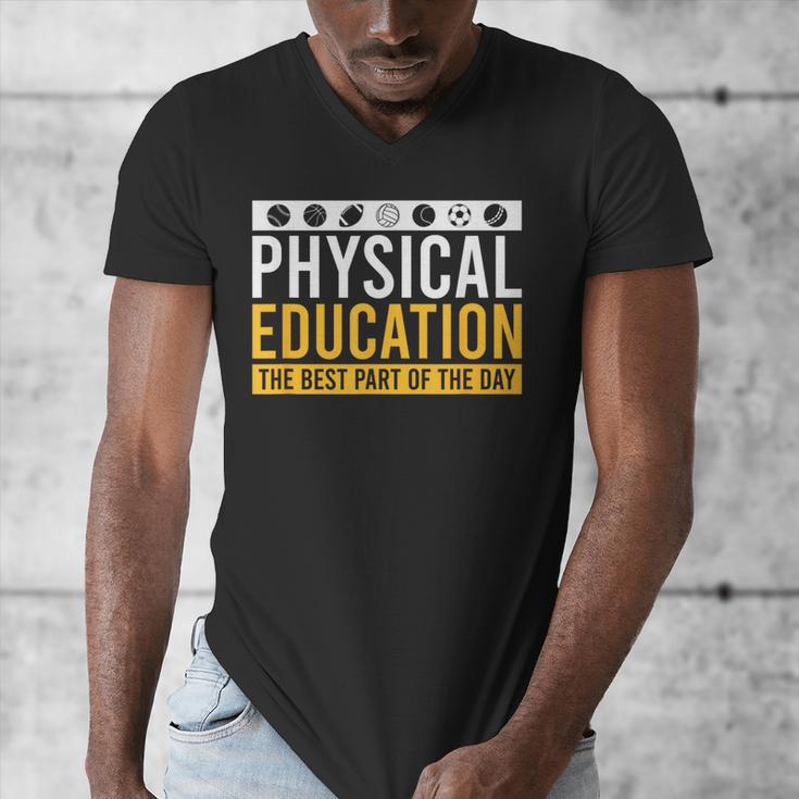 Physical Education Best Part Of The Day Phys Ed Teacher Men's V-Neck T-Shirt, funny design Physical Education Best Part Of The Day Phys Ed Teacher Men's V-Neck T-Shirt, funny design
