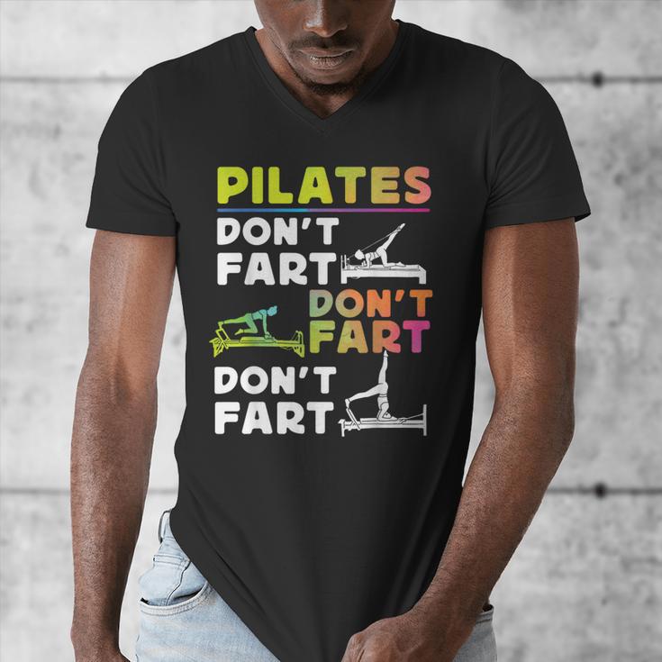 Pilates Instructor Teacher Watercolor Pilates Don't Fart Men Women Kids Men's V-Neck T-Shirt, funny design Pilates Instructor Teacher Watercolor Pilates Don't Fart Men Women Kids Men's V-Neck T-Shirt, funny design