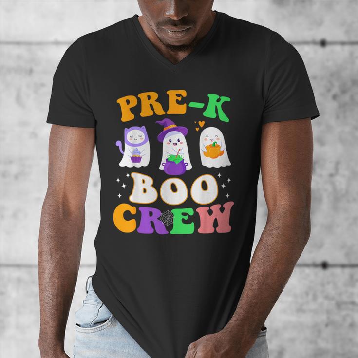 Pre-K Boo Crew Cute Ghost Halloween Costume Teacher Student For Men Women Kids Men's V-Neck T-Shirt, funny design Pre-K Boo Crew Cute Ghost Halloween Costume Teacher Student For Men Women Kids Men's V-Neck T-Shirt, funny design