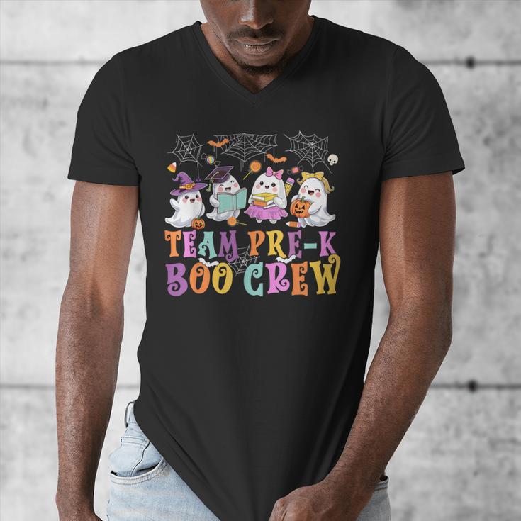Pre-K Boo Crew Ghost Halloween Teacher Student Men's V-Neck T-Shirt, funny design Pre-K Boo Crew Ghost Halloween Teacher Student Men's V-Neck T-Shirt, funny design