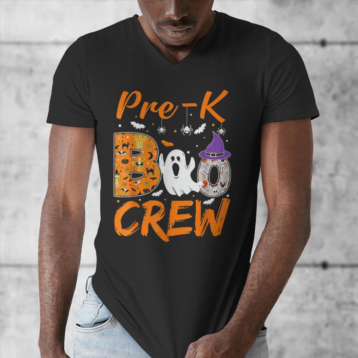 Pre K Boo Crew Teacher Student Halloween Pre Kindergarten Men's V-Neck T-Shirt, funny design Pre K Boo Crew Teacher Student Halloween Pre Kindergarten Men's V-Neck T-Shirt, funny design