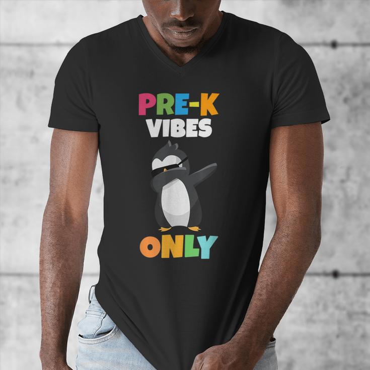 Pre-K Vibes Only Penguin Teachers Kids Back To School Men's V-Neck T-Shirt, funny design Pre-K Vibes Only Penguin Teachers Kids Back To School Men's V-Neck T-Shirt, funny design