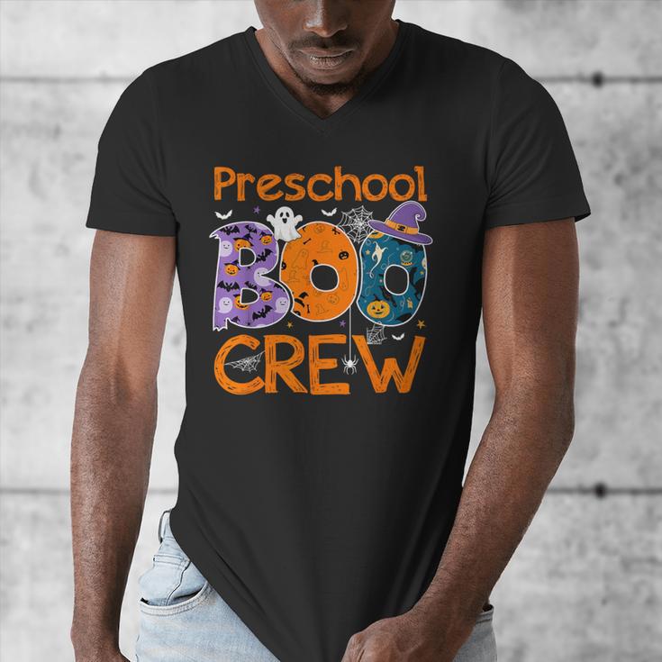 Preschool Boo Crew Preschool Halloween Teacher Kids Men's V-Neck T-Shirt, funny design Preschool Boo Crew Preschool Halloween Teacher Kids Men's V-Neck T-Shirt, funny design