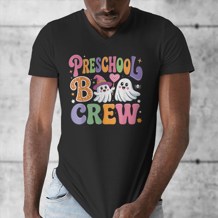 Preschool Boo Crew Preschool Teacher Student Halloween Men's V-Neck T-Shirt, funny design Preschool Boo Crew Preschool Teacher Student Halloween Men's V-Neck T-Shirt, funny design