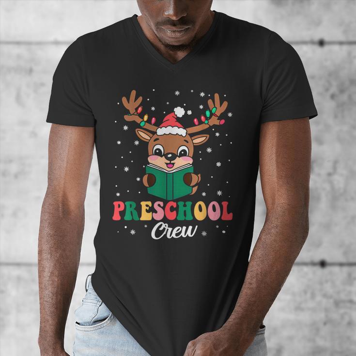 Preschool Crew Xmas Reindeer Teacher Student Christmas Men's V-Neck T-Shirt, funny design Preschool Crew Xmas Reindeer Teacher Student Christmas Men's V-Neck T-Shirt, funny design