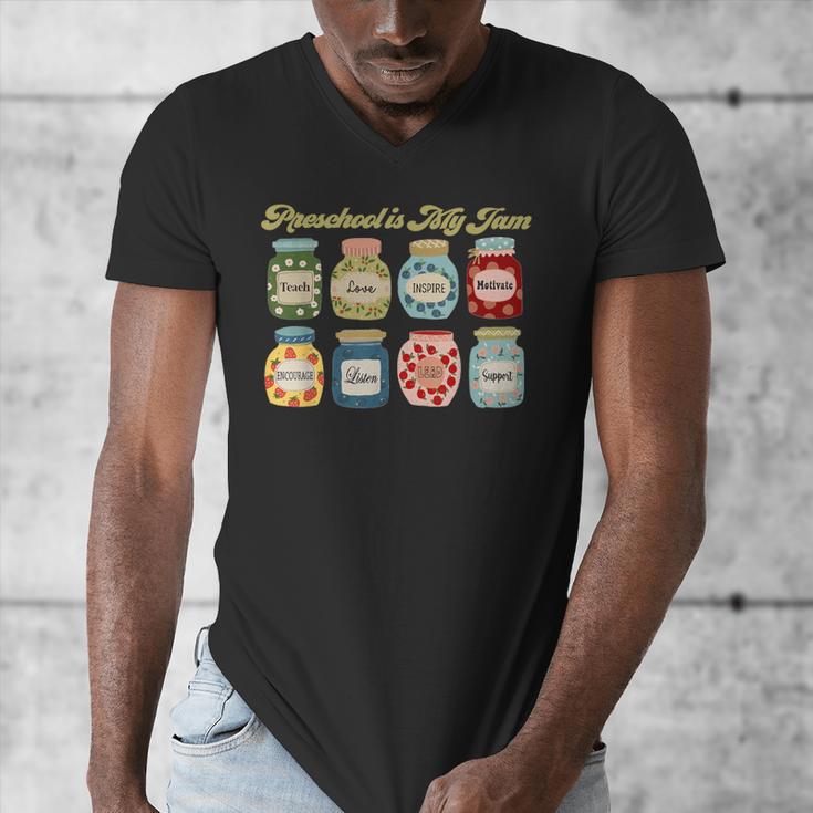 Preschool Is My Jam Retro Preschool Teacher Back To School Men's V-Neck T-Shirt, funny design Preschool Is My Jam Retro Preschool Teacher Back To School Men's V-Neck T-Shirt, funny design