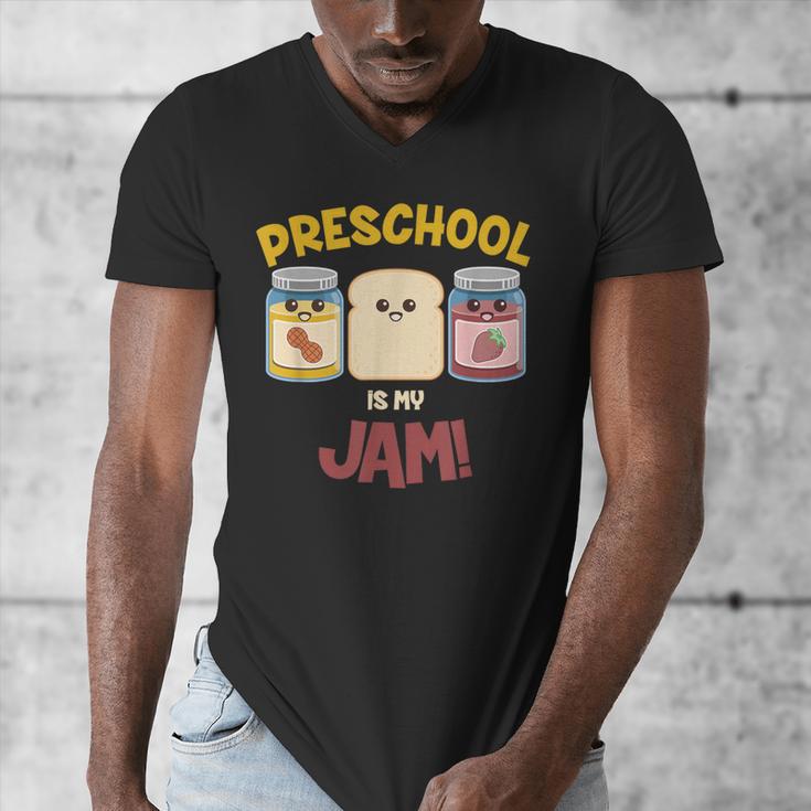 Preschool Is My Jam Teacher Shirt Men's V-Neck T-Shirt, funny design Preschool Is My Jam Teacher Shirt Men's V-Neck T-Shirt, funny design