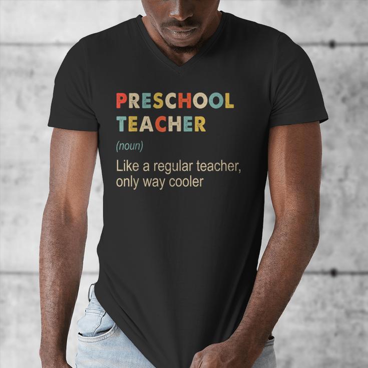 Preschool Teacher Kindergarten Teacher Definition Men's V-Neck T-Shirt, funny design Preschool Teacher Kindergarten Teacher Definition Men's V-Neck T-Shirt, funny design