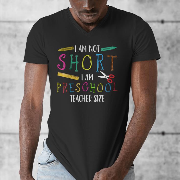 Preschool Teacher Short Pre-K Teacher Men's V-Neck T-Shirt, funny design Preschool Teacher Short Pre-K Teacher Men's V-Neck T-Shirt, funny design