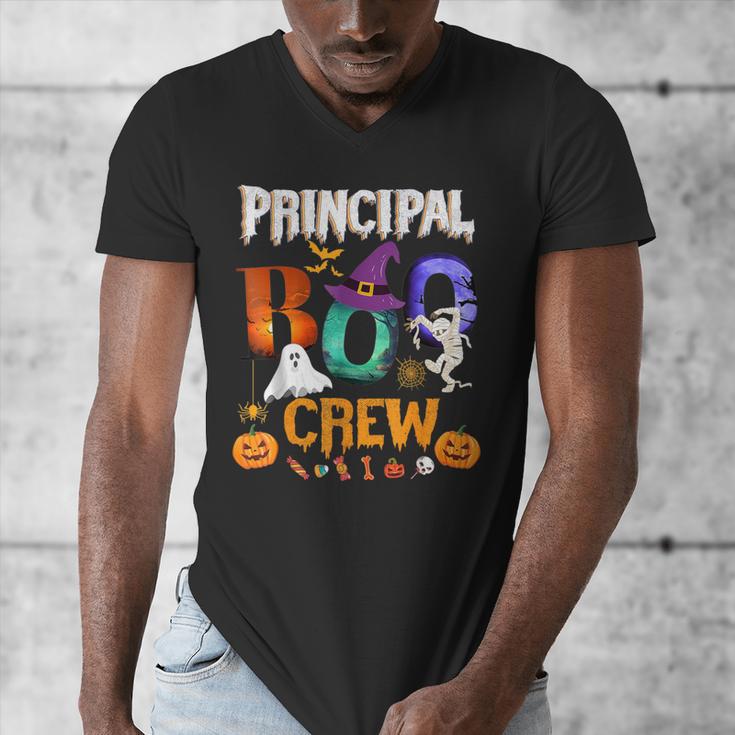 Principal Boo Crew Teacher Student Halloween Costume For Men Women Kids Men's V-Neck T-Shirt, funny design Principal Boo Crew Teacher Student Halloween Costume For Men Women Kids Men's V-Neck T-Shirt, funny design