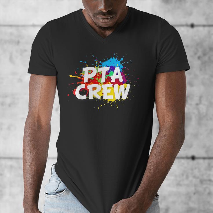 PTA Crew Back To School Volunteer Board Mom Parent Teacher Men's V-Neck T-Shirt, Couple Gifts, funny design