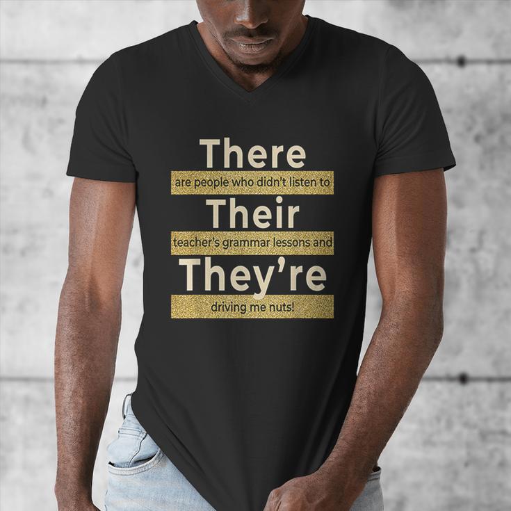 There Their They'Re T Shirt English Grammar Teacher For Men Women Men's V-Neck T-Shirt, English Teacher Gifts, funny design There Their They'Re T Shirt English Grammar Teacher For Men Women Men's V-Neck T-Shirt, English Teacher Gifts, funny design